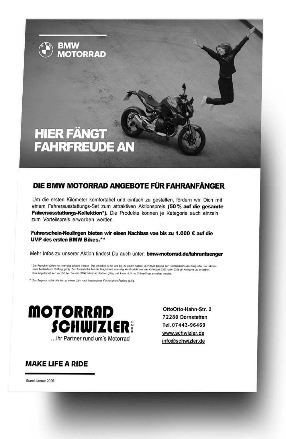 Motorrad Führerschein Aktion BWW - Nagold