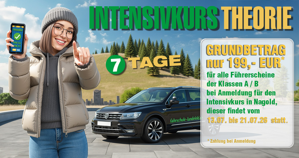 Intensivkurs Führerschein Nagold
