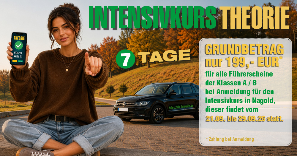 Intensiv Theoriekurs Nagold Fahrschule Landefeld